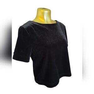 Twik‎ M velvet crop top holidays top chic
